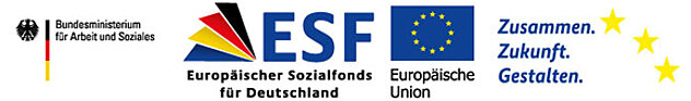 Gefördert durch BMAS, ESF, der EU und der Initiative ZZG