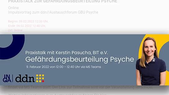 Praxistalk zur Gefährdungsbeurteilung Psyche